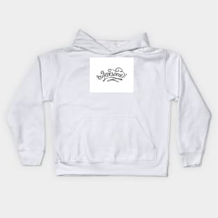 Awesome handwritten retro style Kids Hoodie